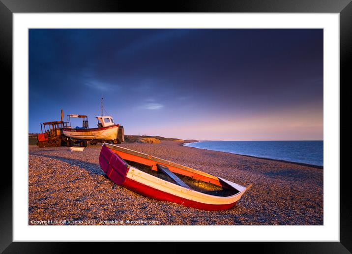 Red and blue. Framed Mounted Print by Bill Allsopp