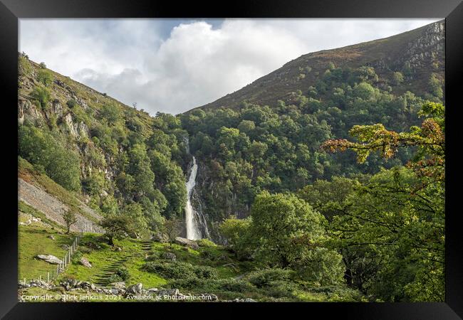 Aber Falls near Abergwyngregyn Snowdonia Gwynedd Framed Print by Nick Jenkins
