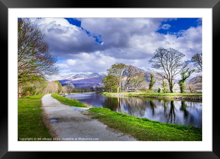 Caledonian canal. Framed Mounted Print by Bill Allsopp