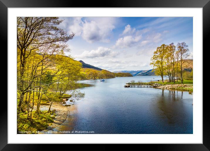 Loch Earn. Framed Mounted Print by Bill Allsopp
