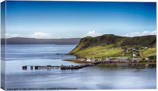 Uig, Isle of Skye Canvas Print by Alan Simpson
