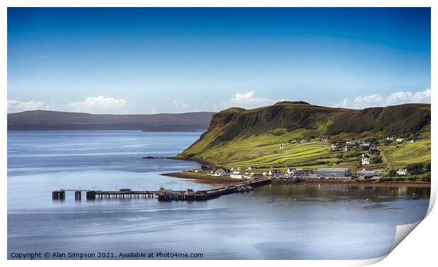 Uig, Isle of Skye Print by Alan Simpson