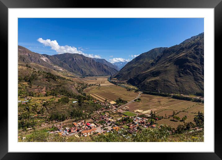 Sacred Valley, Urubamba in the Andes, Peru Framed Mounted Print by Phil Crean