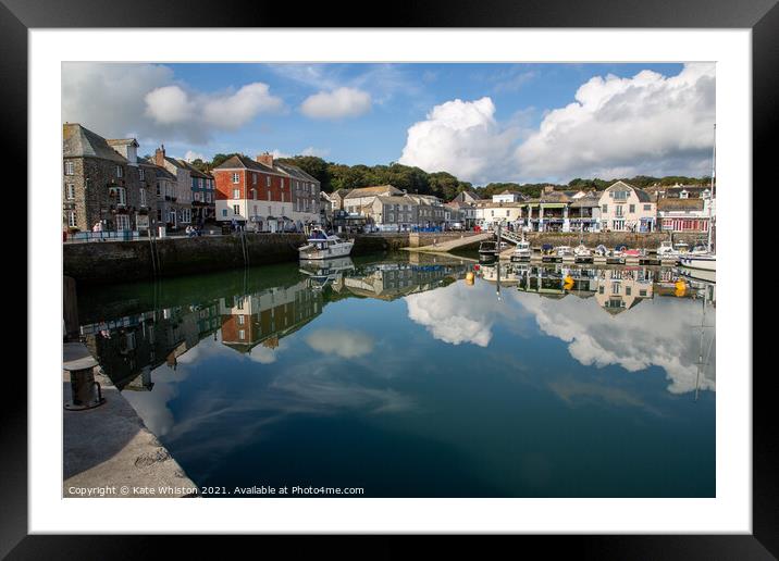 September Clouds Over Padstow Framed Mounted Print by Kate Whiston