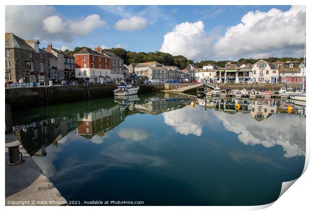 September Clouds Over Padstow Print by Kate Whiston