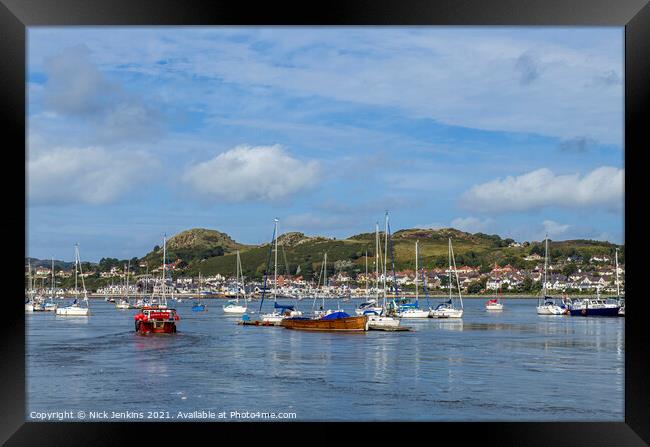 The River Conwy Estuary at Conwy, North Wales Framed Print by Nick Jenkins