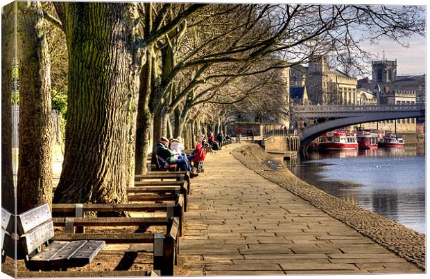 By The Riverside Canvas Print by Trevor Kersley RIP