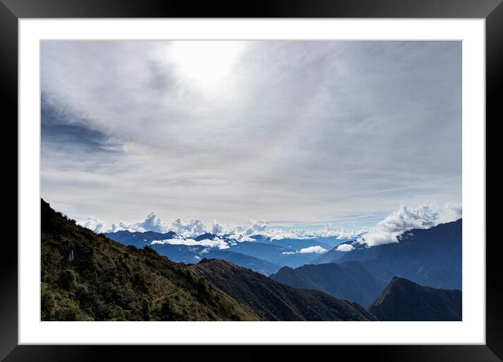 Outdoor mountainAndes mountains, Peru Framed Mounted Print by Phil Crean