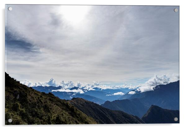 Outdoor mountainAndes mountains, Peru Acrylic by Phil Crean