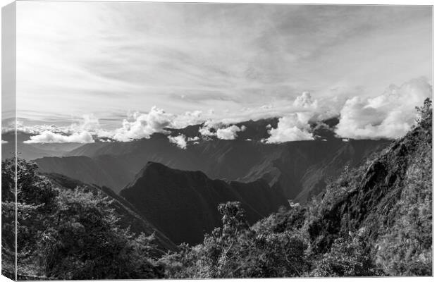 Cloudscape over the Andes, Peru Canvas Print by Phil Crean