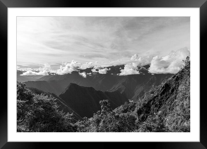 Cloudscape over the Andes, Peru Framed Mounted Print by Phil Crean