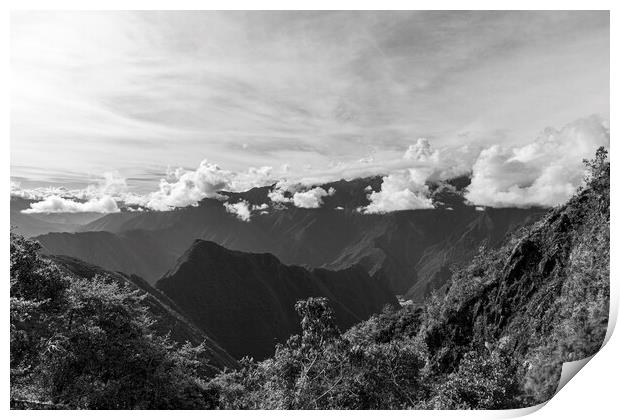 Cloudscape over the Andes, Peru Print by Phil Crean