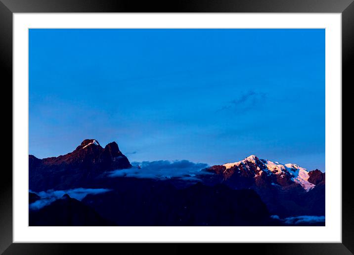 Sunset over the Andes, Peru Framed Mounted Print by Phil Crean