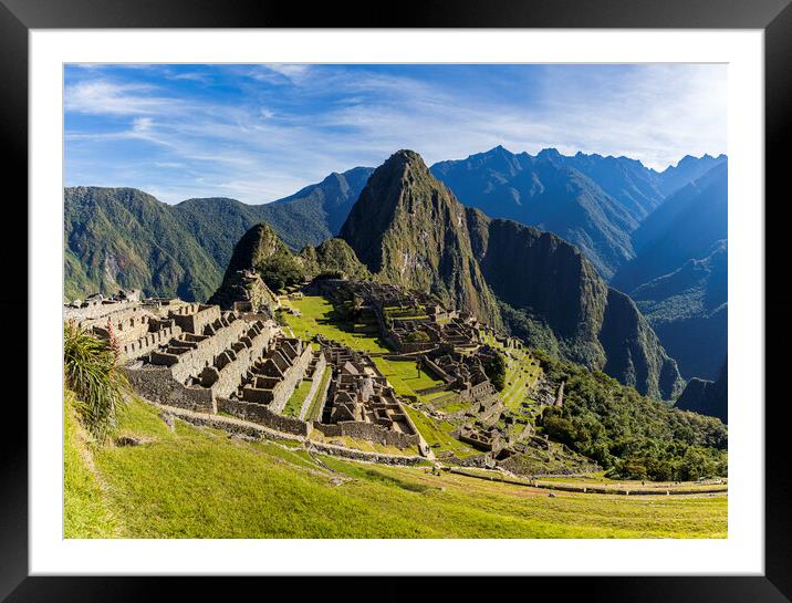 Machu Picchu Peru  Framed Mounted Print by Phil Crean