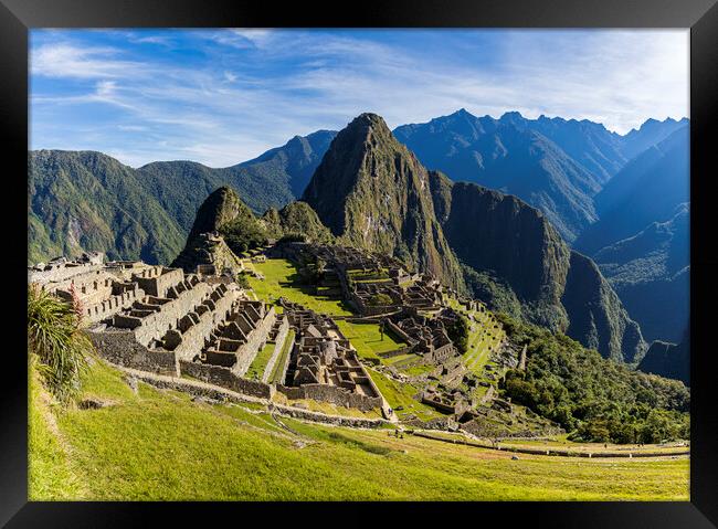 Machu Picchu Peru  Framed Print by Phil Crean