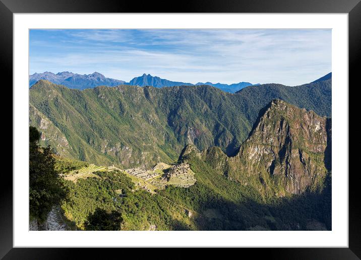 Machu Picchu Peru  Framed Mounted Print by Phil Crean