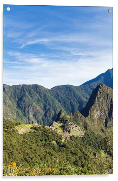 Machu Picchu Peru Acrylic by Phil Crean