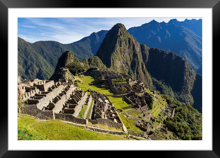 Machu Picchu Peru   Framed Mounted Print by Phil Crean