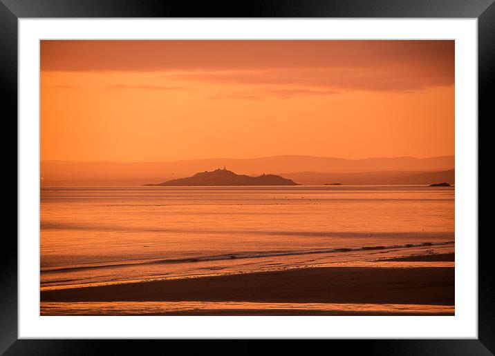 Sunrise Kirkcaldy Beach Framed Mounted Print by Andrew Beveridge