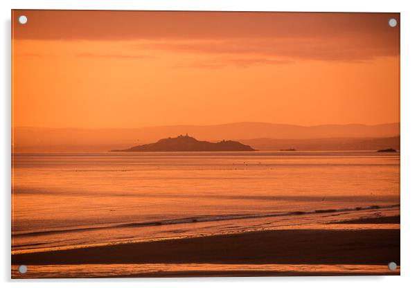 Sunrise Kirkcaldy Beach Acrylic by Andrew Beveridge