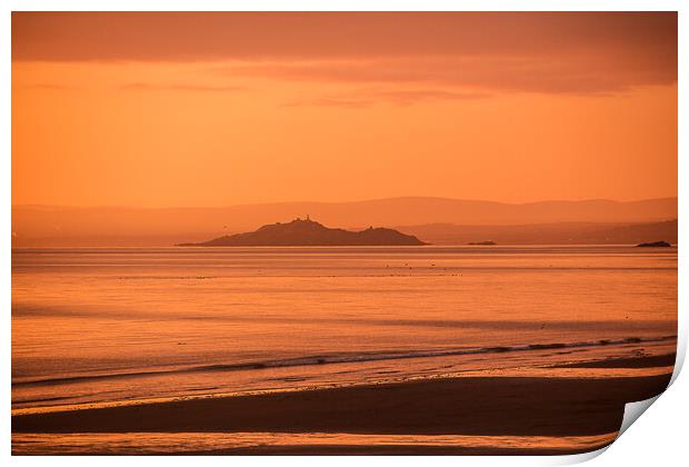 Sunrise Kirkcaldy Beach Print by Andrew Beveridge