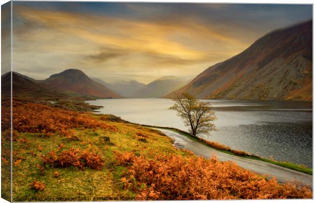 Wast Water Canvas Print by Alan Simpson