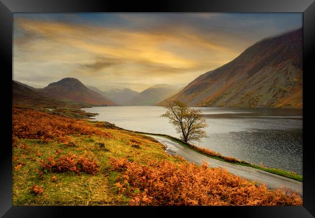 Wast Water Framed Print by Alan Simpson