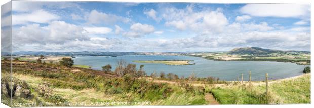 Panorma, Loch Leven, Kinross, Scotland Canvas Print by Dave Collins
