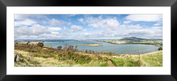 Panorma, Loch Leven, Kinross, Scotland Framed Mounted Print by Dave Collins