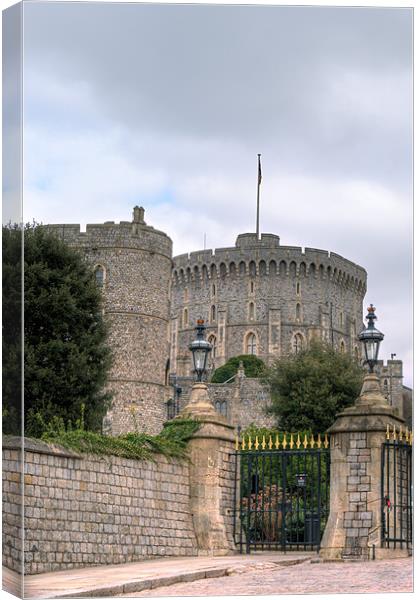 Windsor Castle Gate Canvas Print by Chris Day