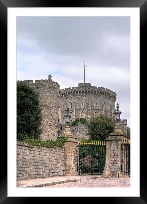 Windsor Castle Gate Framed Mounted Print by Chris Day