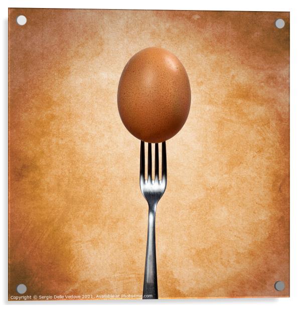 An egge Acrylic by Sergio Delle Vedove