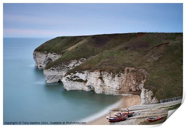 North Landing, Flamborough Head, East Yorkshire Print by Tony Gaskins