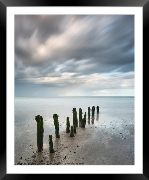 Approaching Rain, Sandsend, North Yorkshire Framed Mounted Print by Tony Gaskins