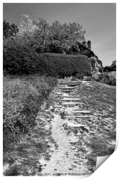 Exmoor Cottage Print by Gordon Maclaren