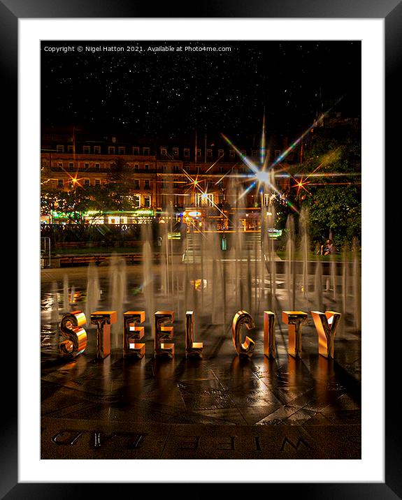 Steel City Framed Mounted Print by Nigel Hatton