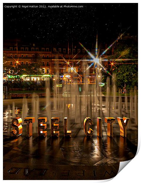 Steel City Print by Nigel Hatton