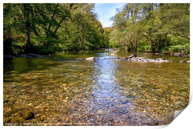 River Barle, Exmoor National Park, Somerset Print by Gordon Maclaren