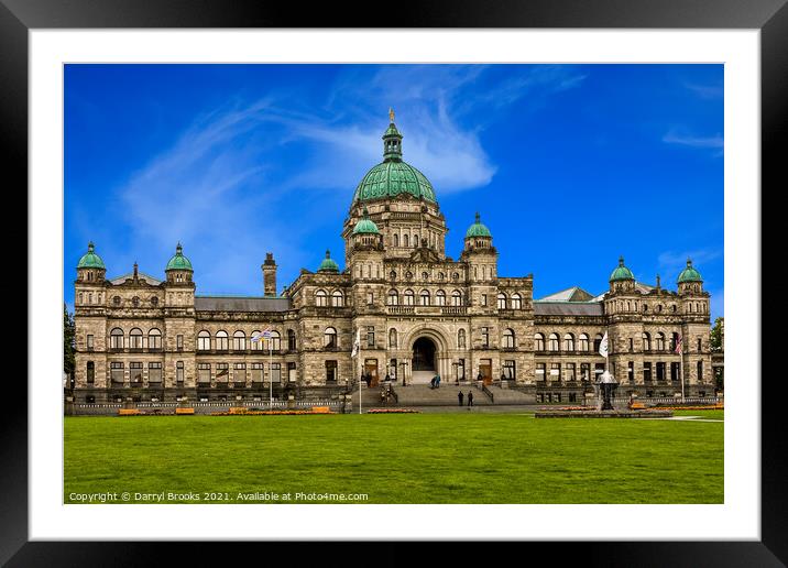Victoria Government Building Framed Mounted Print by Darryl Brooks