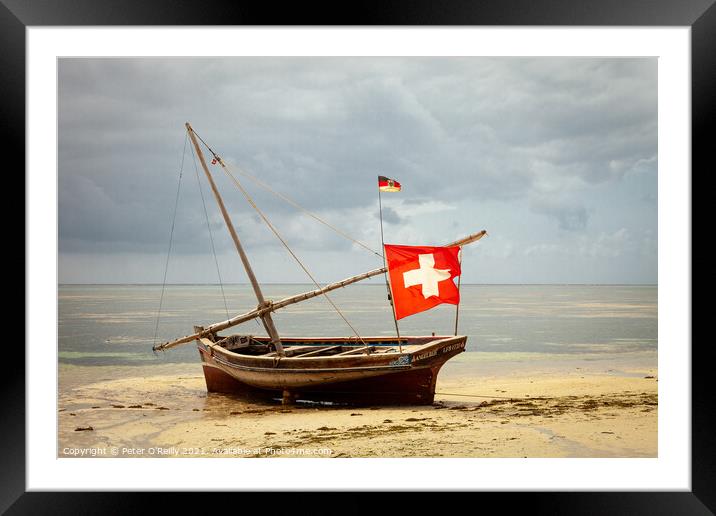 On the Beach Framed Mounted Print by Peter O'Reilly