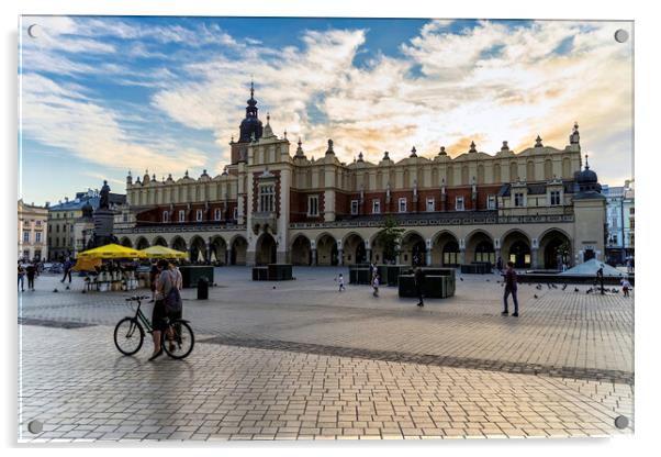 Krakow, Poland - MAY 18, 2020: The city is slowly restoring it's energy after the lockdown due to coronavirus is lifted Acrylic by Arpan Bhatia