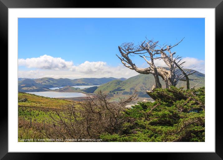 Landscape of  Otago Peninsular Framed Mounted Print by Kevin Hellon