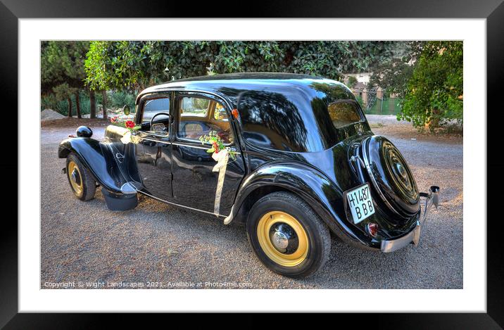 Citroen Traction Avant Framed Mounted Print by Wight Landscapes