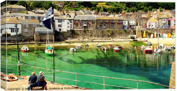  Mousehole Cornwall Canvas Print by Peter F Hunt