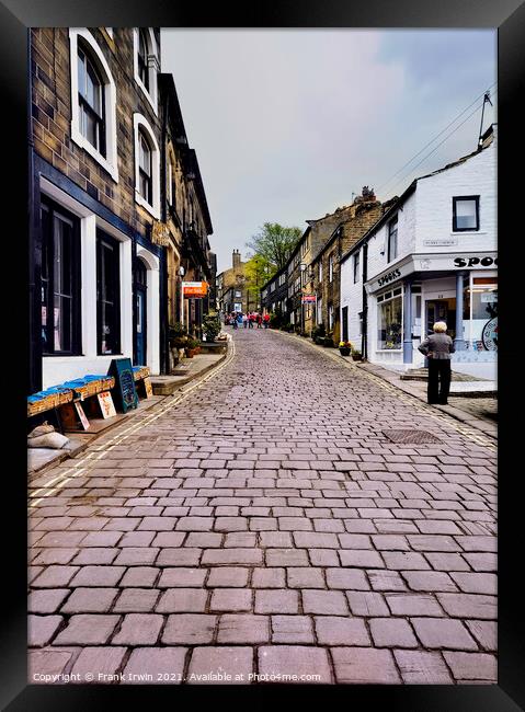 Haworth, Main Street Framed Print by Frank Irwin