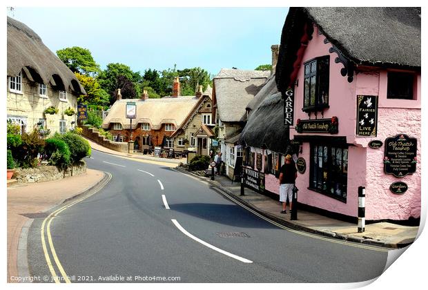 Old Shanklin on the Isle of Wight, UK. Print by john hill