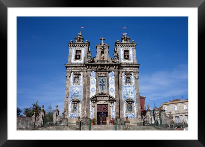 Church of Saint Ildefonso in Porto Framed Mounted Print by Artur Bogacki