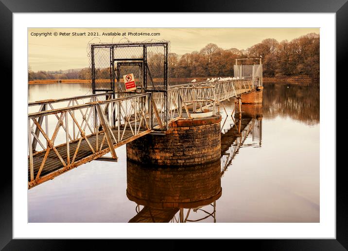 Worthington Lakes, Wigan, greater Manchester Framed Mounted Print by Peter Stuart