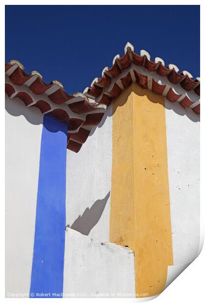 Obidos architecture, Portugal  Print by Robert MacDowall