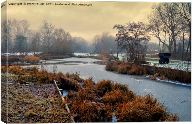 Sankey Valley at St Helens in Merseyside Canvas Print by Peter Stuart